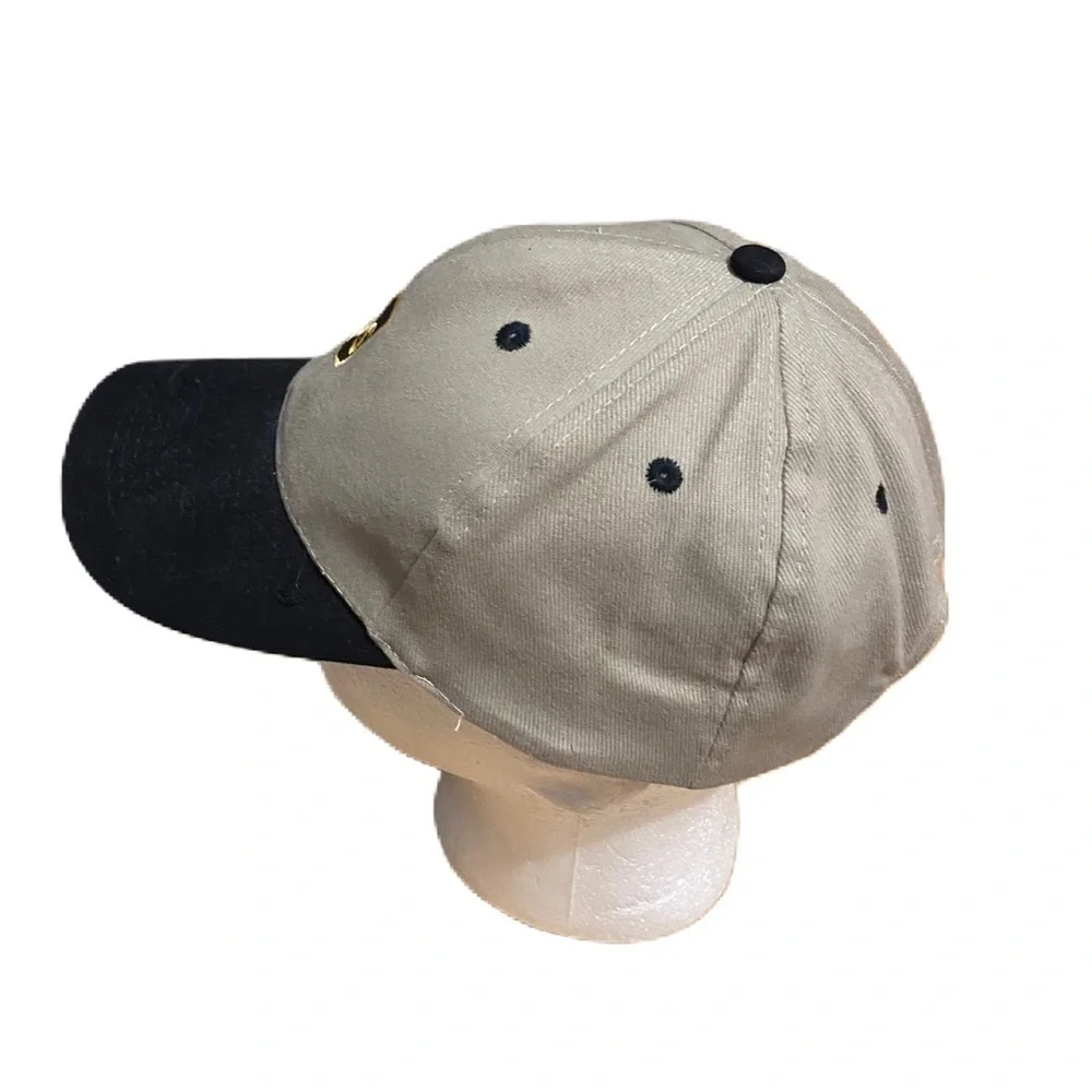 Vintage UPS Canvas Hat Strap Back Tan Black
